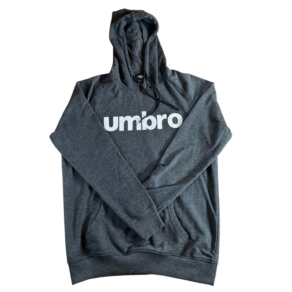 Umbro Black Hoodie Sweatshirt Adult Size Large Sweater Pullover Activewear